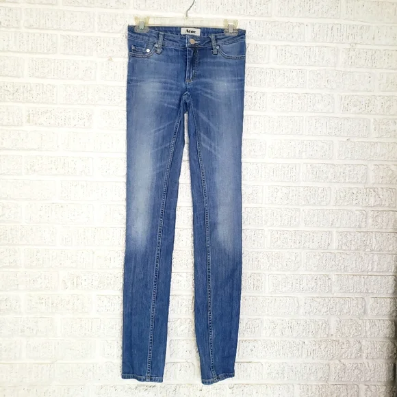 Acne Kex Soft Raw Skinny Jeans - Picture 2 of 7